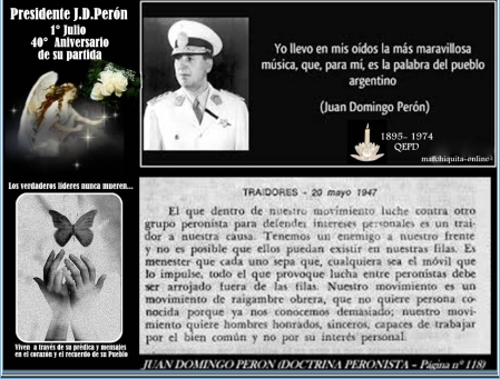 Presidente Perón 40 aniversario
